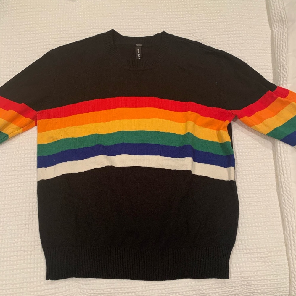 Design lab rainbow sweater